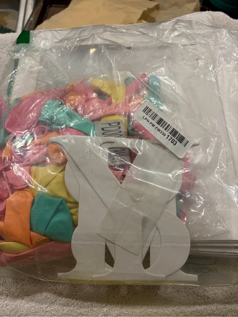 Pastel Balloon Display Boxes - Pink, Lavender, Mint, Yellow, Blue